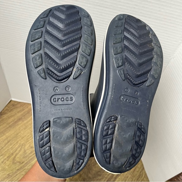 Crocs Jaunt‎ Shorty Rain Boot Navy Blue Rain Boots Size 7 - Picture 7 of 9